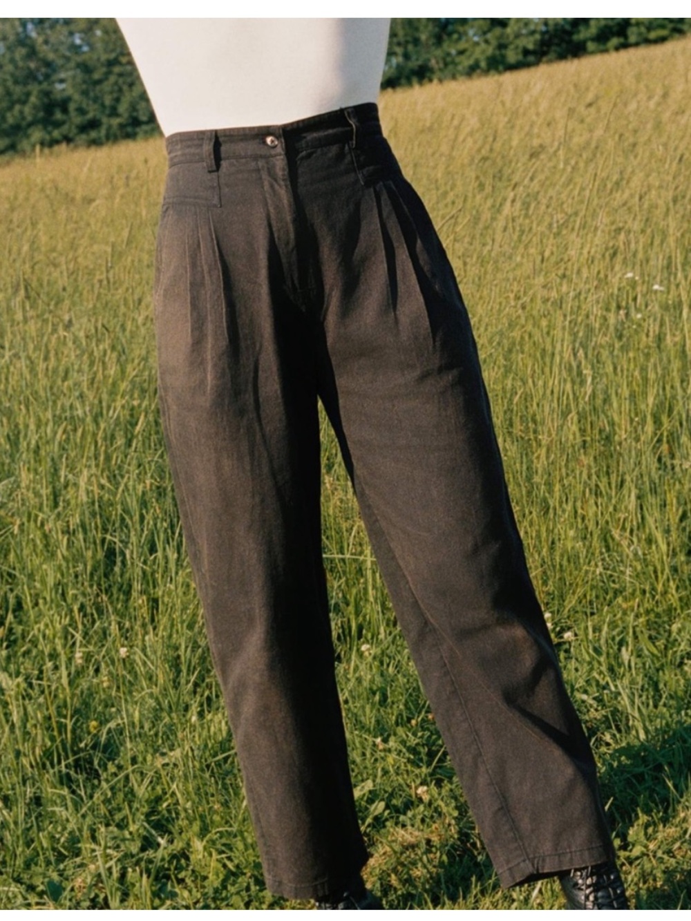 Christy Dawn Noir Washed Black 100% Organic Cotton Judene Pants Sz. 4